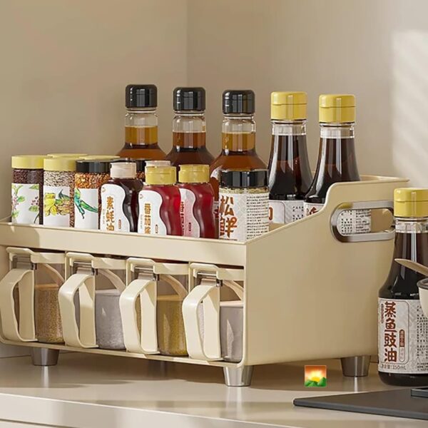 Well-Organized Caddy set with Jars & Spoons NEW