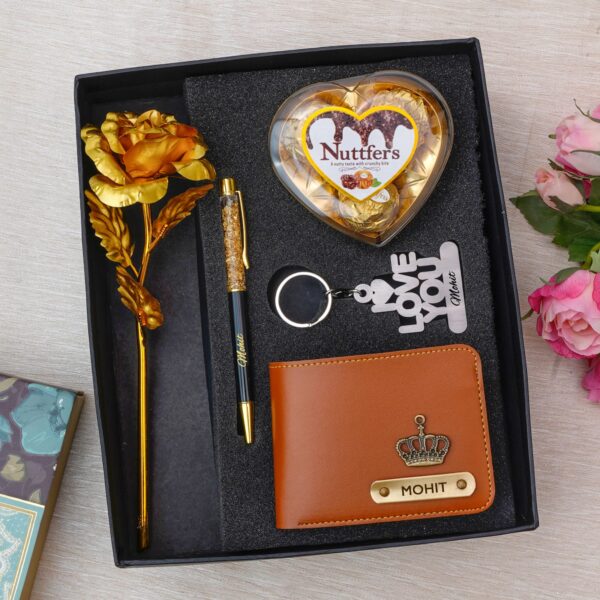 Heart Chocolate - Customized Valantine Combo - Design 7