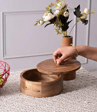 Wooden Chapati Box