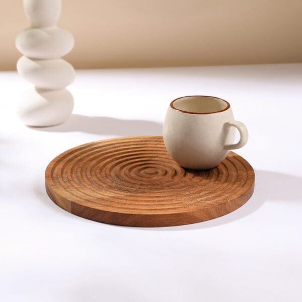 Wooden Ripple Tray