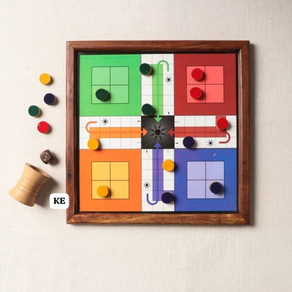 Handmade Classic 2-in-1 Magnetic Ludo