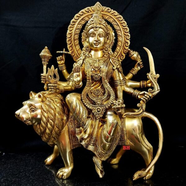BRASS SUPERFINE DURGA STATUE