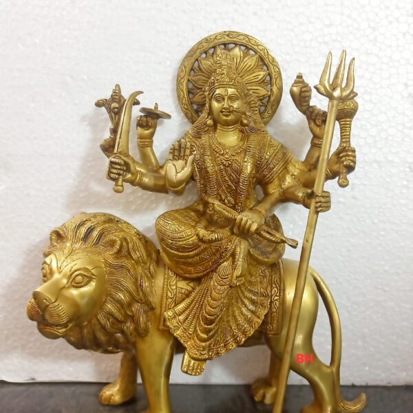 BRASS DURGA STATUE