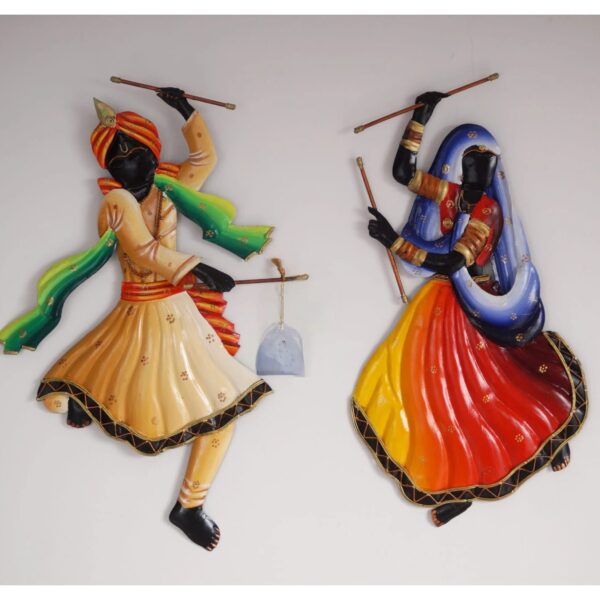 Radha Krishna dandya couple dance wall decor