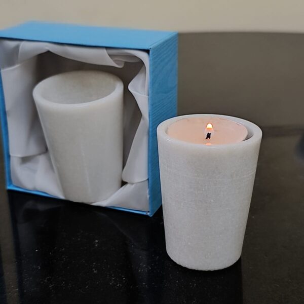 Marble diya/ glass