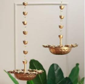 Metal Hanging Urli Set of 2