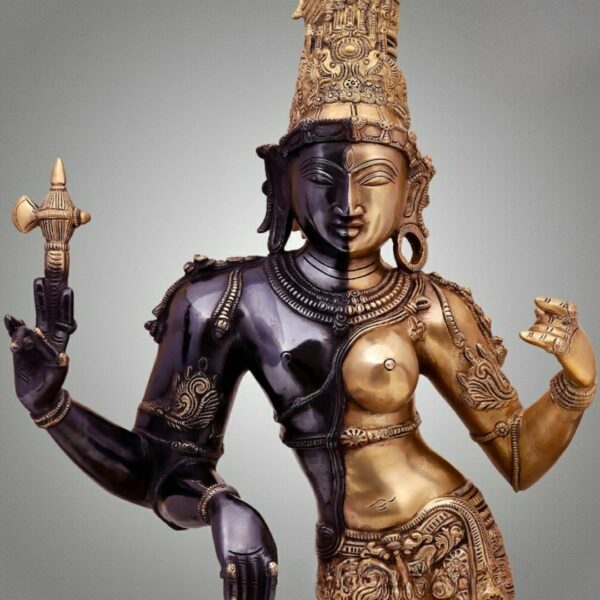 Ardhanarishvara Brass Idol