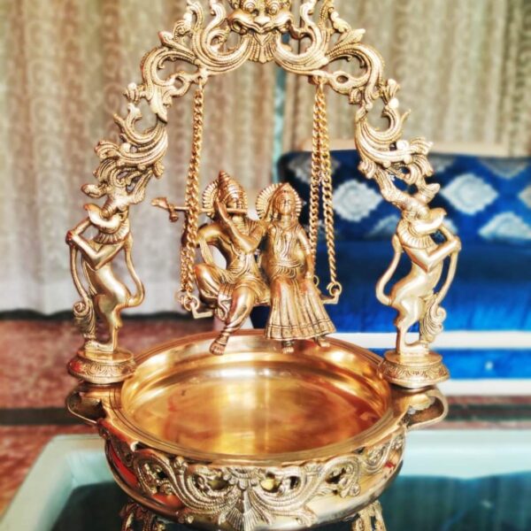 Urli Pot with Radha Krishan swing