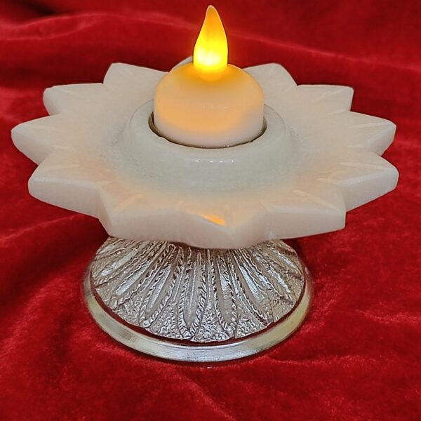 Marble Lotus Design T-Light