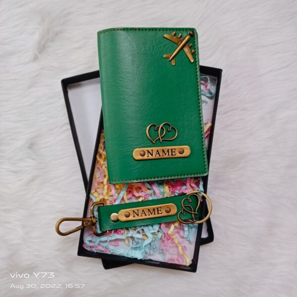 Passport cover and luggage tag combo