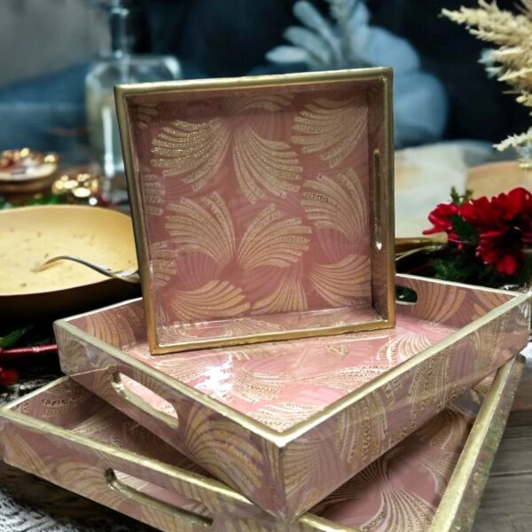 Beautiful tray set of 3 - Design 3