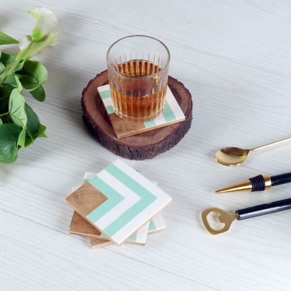 Resin Coaster set of 4 - Design 4