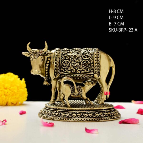 3" PRIMIUM BRASS COW & CALF