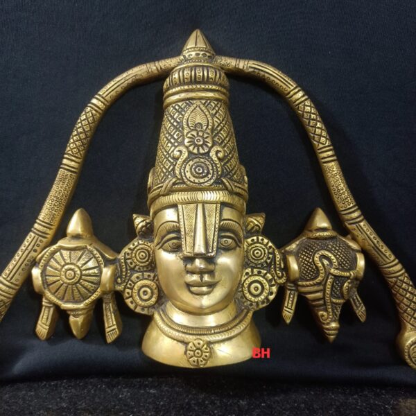 BRASS TIRUPATI BALAJI WALL HANGING STATUE