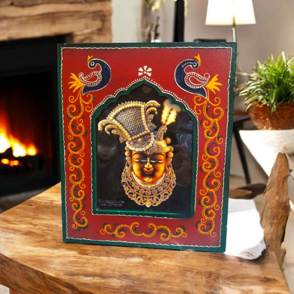 Hand-painted Wooden Photo Frame. 