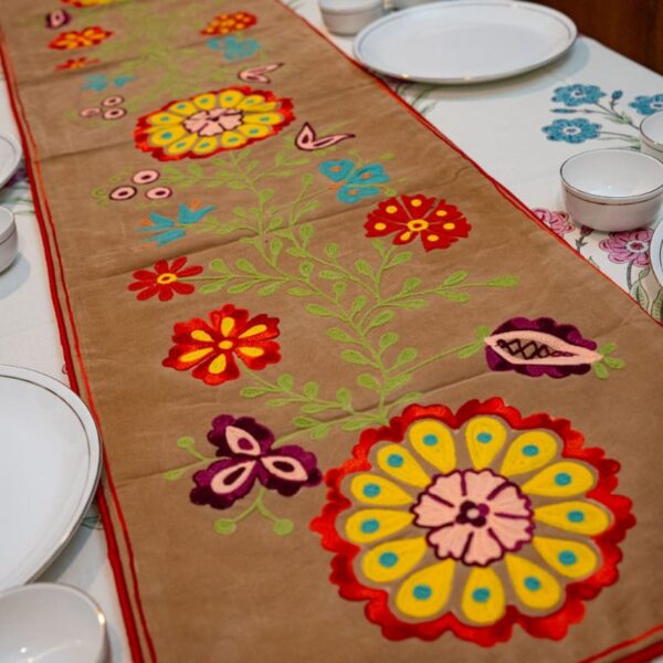 Embroidered Table Runner - Design 7