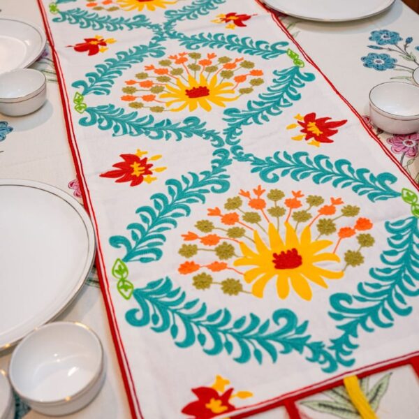 Embroidered Table Runner - Design 5