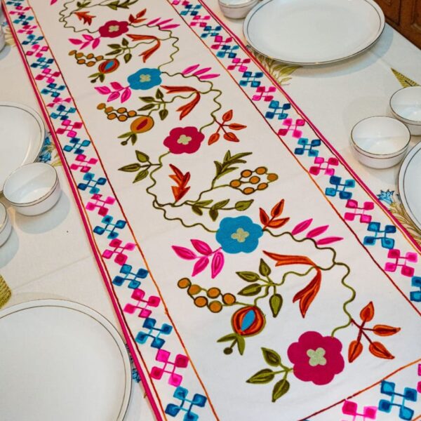 Embroidered Table Runner - Design 3