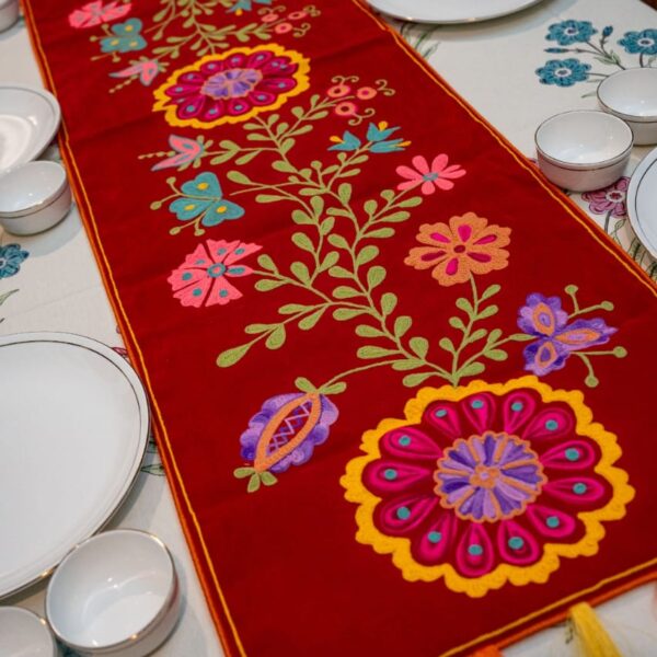 Embroidered Table Runner - Design 2