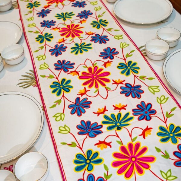 Embroidered Table Runner - Design 12