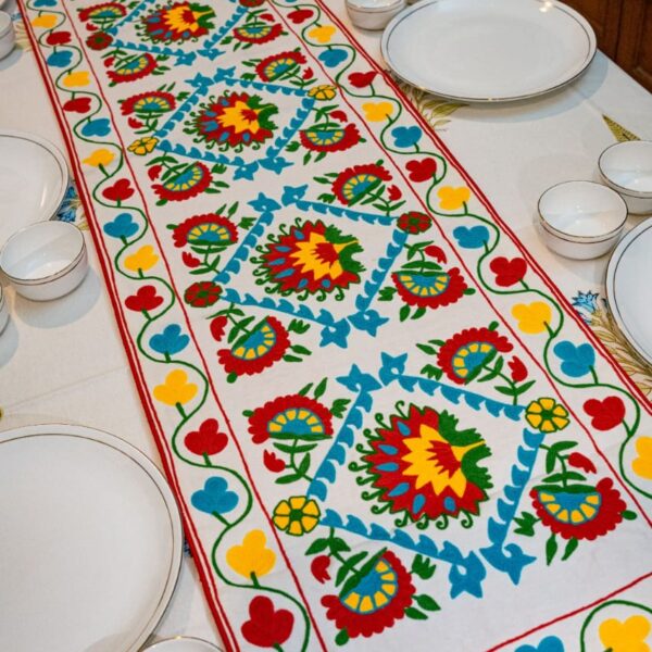 Embroidered Table Runner - Design 10
