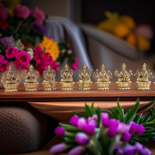 Brass Ashtlakshami Idols