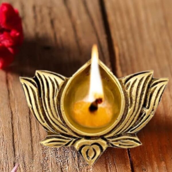 Brass Lotus Diya