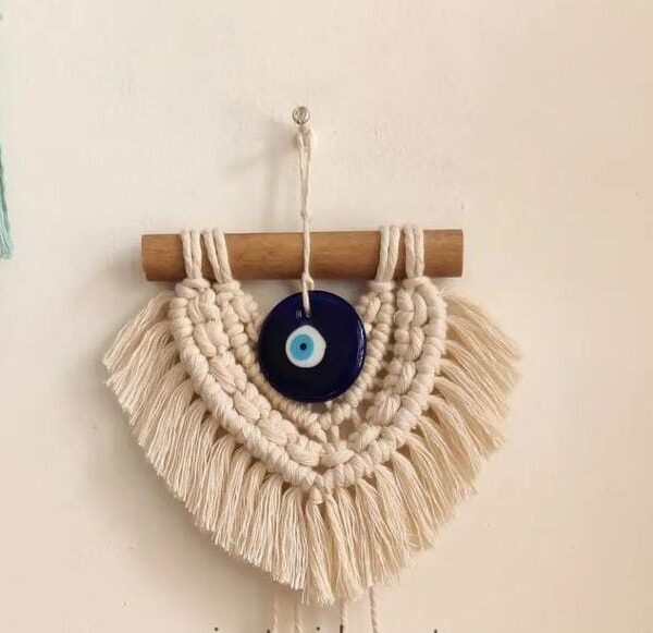 Macrame Evil eye wall hanging