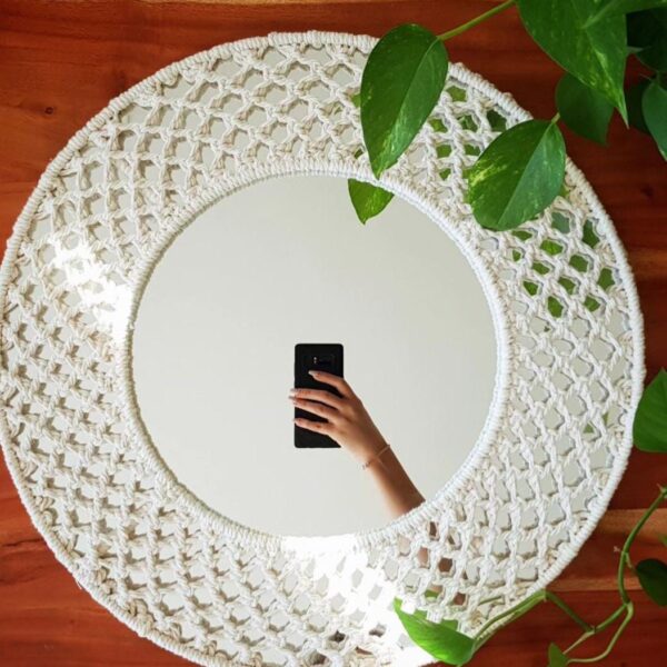 Macrame Mirror wall hanging