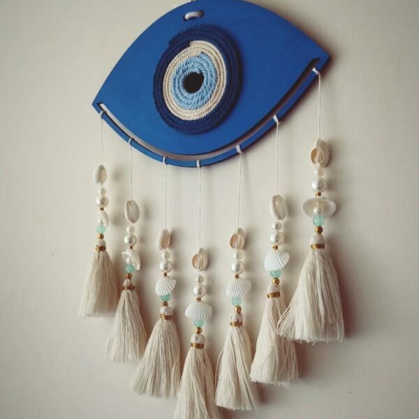 Macrame Evil Eye wall hanging