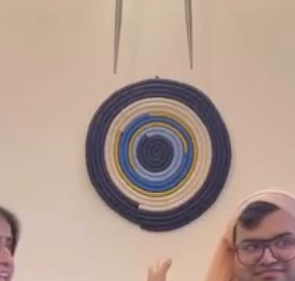 Macrame Evil eye wall hanging