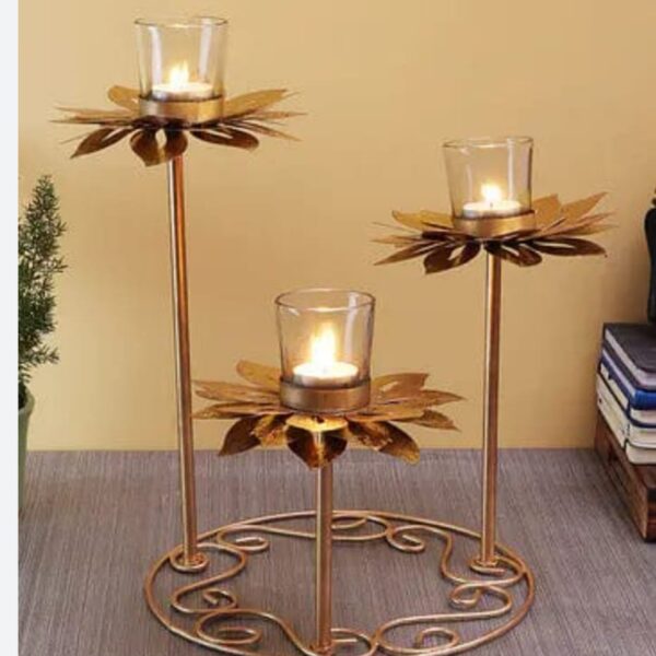 Sunflower With Glass Tealight Holder