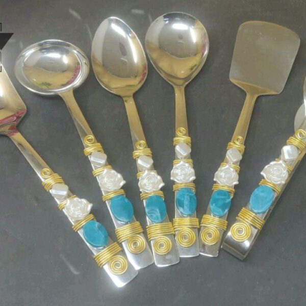 Set of 6 serving spoon - Design 2