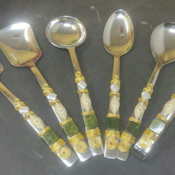 Set of 6 serving spoon - Design 4