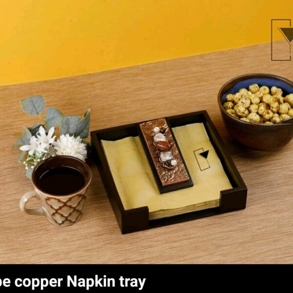 Wooden Fancy Napkin tray - Design 3