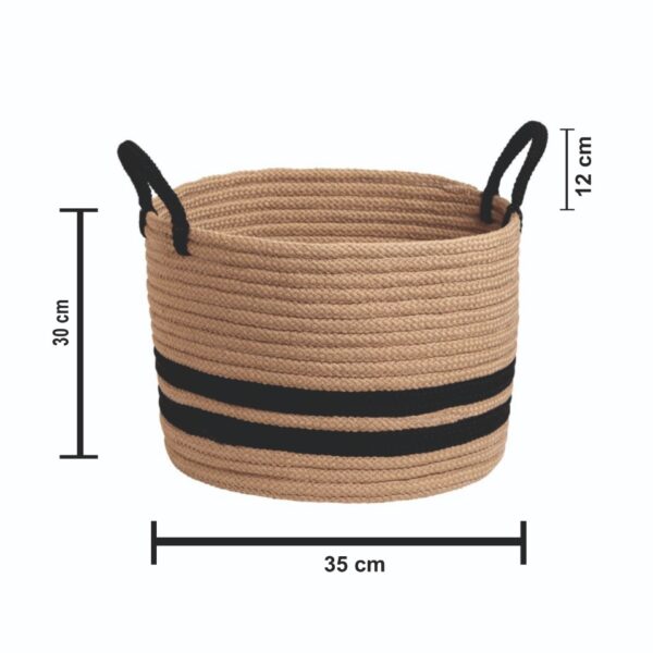 Hot Selling Natural Cotton jute Baskets along with the Handle🧺 - Design 2