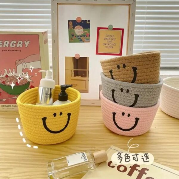 SMILEY 🤩 Woven Basket 🧺