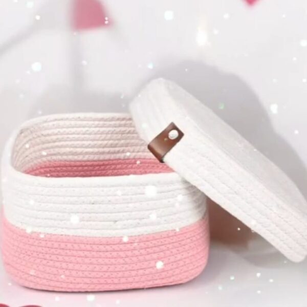 🧚🏼‍♂️Square Shaped Cotton Rope Storage Boxes