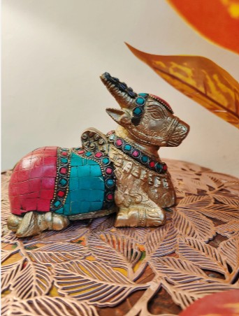 Nandi-Vahana of Shiva - Brass Statue