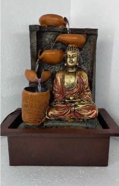 Fountain Brown Sitting Buddha