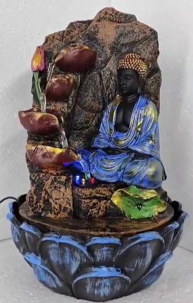 Fountain Blue Sitting Buddha