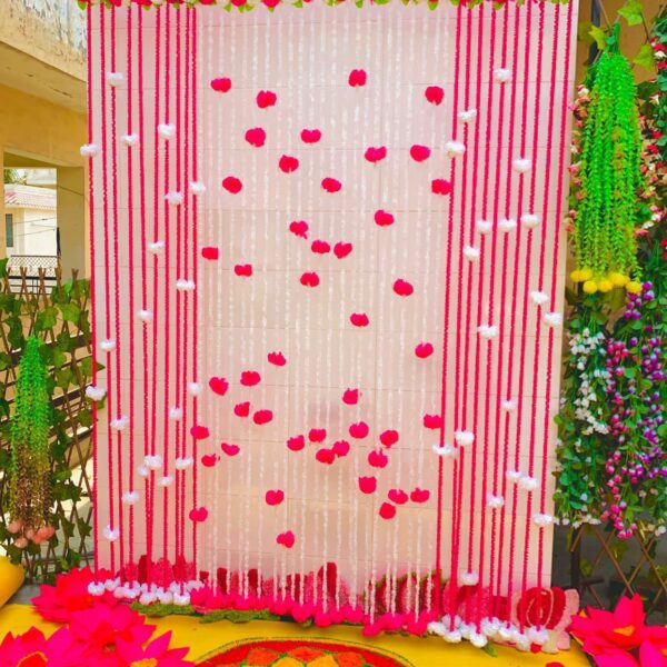 Marigold panel curtain backdrop - Design 3