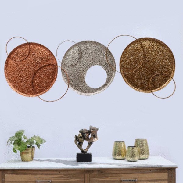 Three Ring Wall Decor Set of 3
