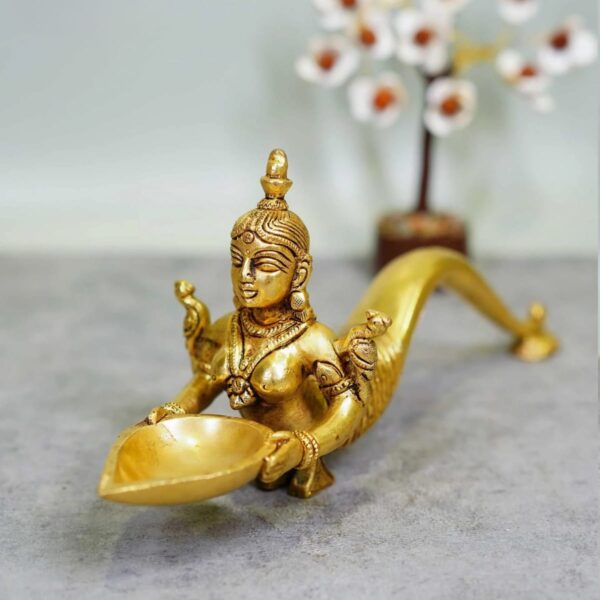Deep Lakshmi Diya / Camphour / insense burner with Handle